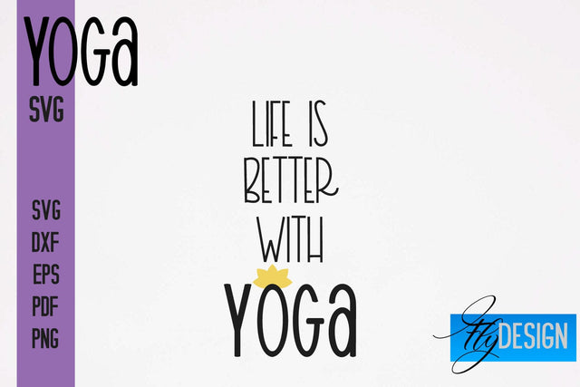 Yoga SVG | Yoga Quotes SVG Design | Sport SVG Design SVG Fly Design 