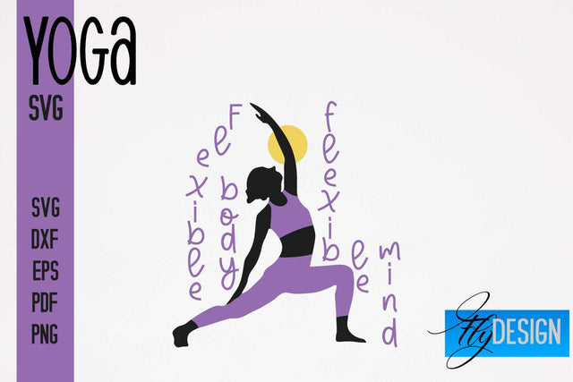 Yoga SVG | Yoga Quotes SVG Design | Sport SVG Design SVG Fly Design 