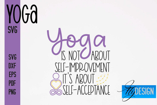 Yoga SVG | Yoga Quotes SVG Design | Sport SVG Design SVG Fly Design 