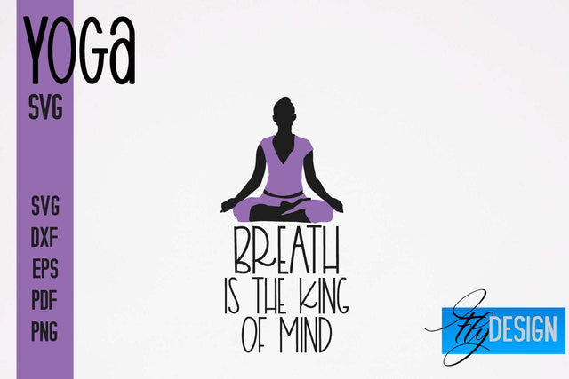 Yoga SVG | Yoga Quotes SVG Design | Sport SVG Design SVG Fly Design 