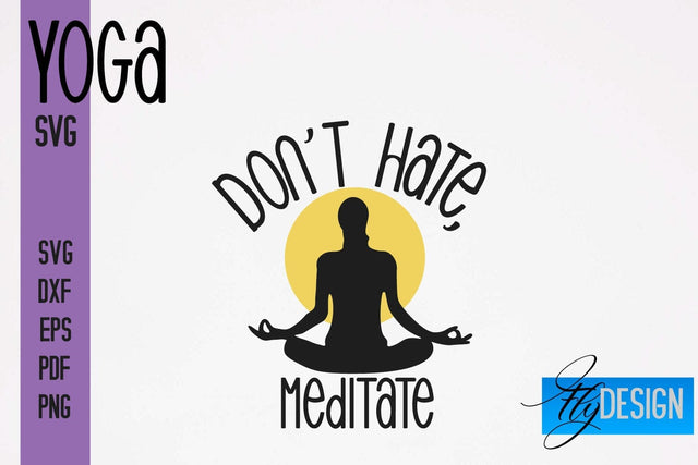 Yoga SVG | Yoga Quotes SVG Design | Sport SVG Design SVG Fly Design 