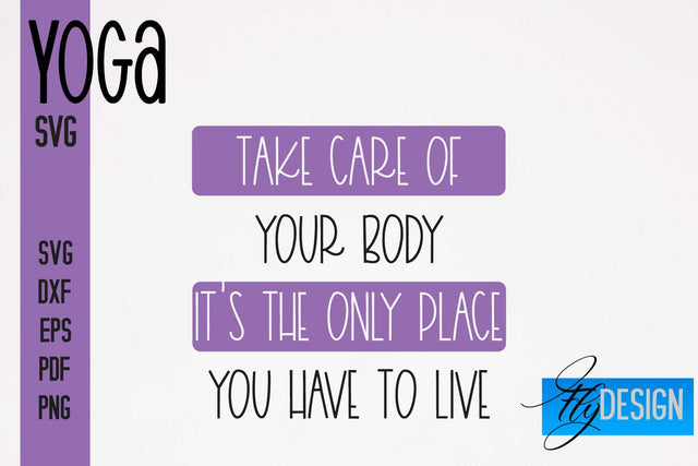Yoga SVG | Yoga Quotes SVG Design | Sport SVG Design SVG Fly Design 