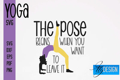 Yoga SVG | Yoga Quotes SVG Design | Sport SVG Design SVG Fly Design 