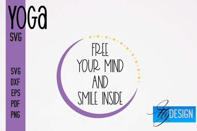 Yoga SVG | Yoga Quotes SVG Design | Sport SVG Design SVG Fly Design 