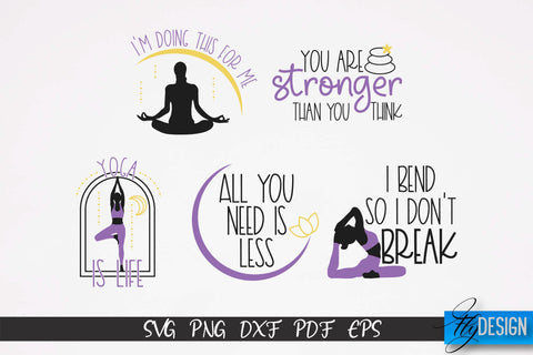Yoga SVG | Yoga Quotes SVG Design | Sport SVG Design v.1 SVG Fly Design 