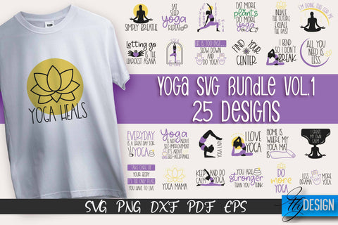 Yoga SVG | Yoga Quotes SVG Design | Sport SVG Design v.1 SVG Fly Design 