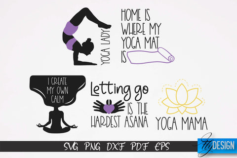 Yoga SVG | Yoga Quotes SVG Design | Sport SVG Design v.1 SVG Fly Design 