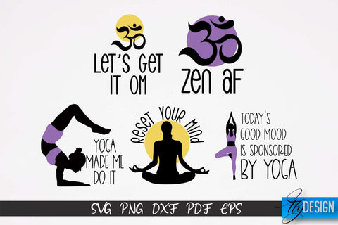 Yoga SVG | Yoga Quotes SVG Design | Sport SVG Design v.2 SVG Fly Design 