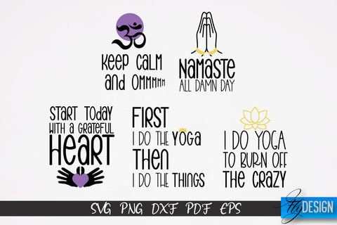 Yoga SVG | Yoga Quotes SVG Design | Sport SVG Design v.2 SVG Fly Design 
