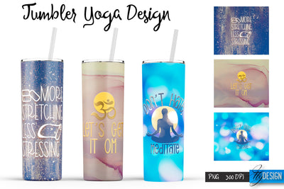 Yoga Tumblers | Yoga Tumbler Sublimation | PNG 20 Oz Tumbler | Tumbler Wrap Sublimation Fly Design 