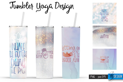 Yoga Tumblers | Yoga Tumbler Sublimation | PNG 20 Oz Tumbler | Tumbler Wrap Sublimation Fly Design 