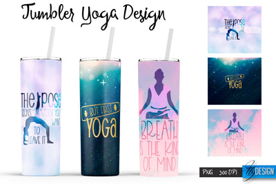 Yoga Tumblers | Yoga Tumbler Sublimation | PNG 20 Oz Tumbler | Tumbler Wrap Sublimation Fly Design 
