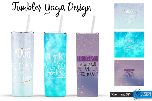 Yoga Tumblers | Yoga Tumbler Sublimation | PNG 20 Oz Tumbler | Tumbler Wrap Sublimation Fly Design 