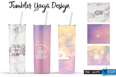 Yoga Tumblers | Yoga Tumbler Sublimation | PNG 20 Oz Tumbler | Tumbler Wrap Sublimation Fly Design 
