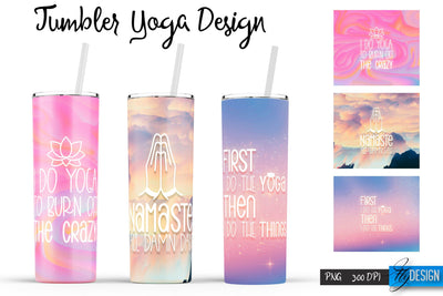 Yoga Tumblers | Yoga Tumbler Sublimation | PNG 20 Oz Tumbler | Tumbler Wrap Sublimation Fly Design 
