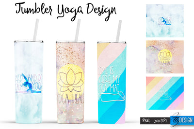 Yoga Tumblers | Yoga Tumbler Sublimation | PNG 20 Oz Tumbler | Tumbler Wrap Sublimation Fly Design 