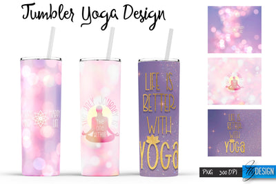 Yoga Tumblers | Yoga Tumbler Sublimation | PNG 20 Oz Tumbler | Tumbler Wrap Sublimation Fly Design 