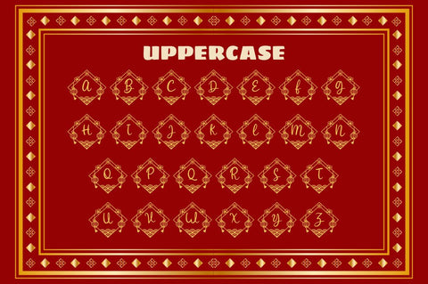 Yokata Chinese Monogram Font Attype studio 