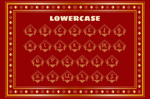 Yokata Chinese Monogram Font Attype studio 