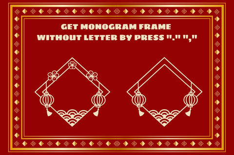 Yokata Chinese Monogram Font Attype studio 