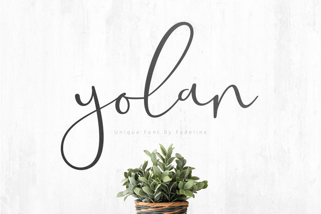 Yolan Unique Font Font Fadeline Std. 