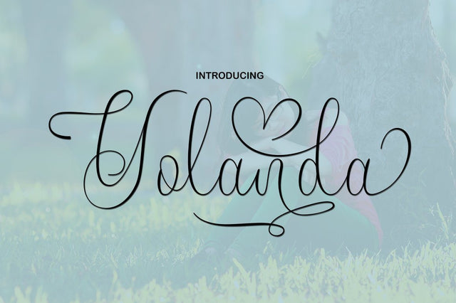 Yolanda Script Font arwah studio 