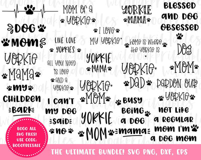 yorkie dog svg bundle, yorkie svg files, dog mom svg, yorkie mom svg, yorkie life svg, yorkie dad svg, yorkie home svg, yorkie life svg SVG WildOakSVG 