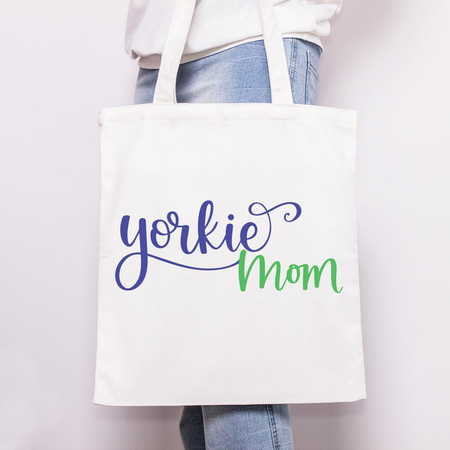Yorkie Mom Hand Lettered Cut File SVG Cursive by Camille 