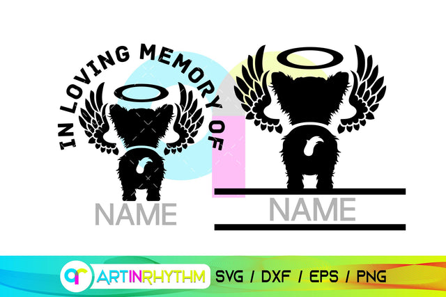 Yorkie Pet Dog Memorial SVG SVG Artinrhythm shop 