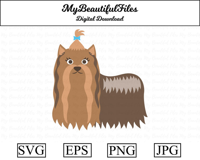 Yorkshire Terrier Clipart SVG MyBeautifulFiles 