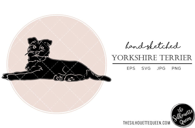 Yorkshire Terrier Sketch SVG Loveleen Kaur 