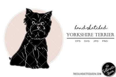 Yorkshire Terrier Sketch SVG Loveleen Kaur 
