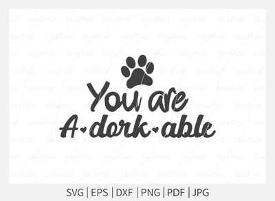You are a dork able svg, Dogs SVG, Dog Bandana SVG, Dog Life svg, Dog Bandana Designs, Dog Mom, Dog png, Dog jpg, Dog dxf SVG Dinvect 