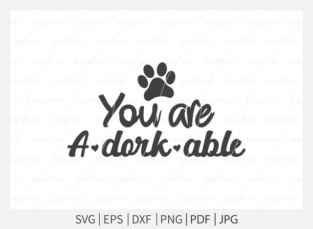 You are a dork able svg, Dogs SVG, Dog Bandana SVG, Dog Life svg, Dog Bandana Designs, Dog Mom, Dog png, Dog jpg, Dog dxf SVG Dinvect 