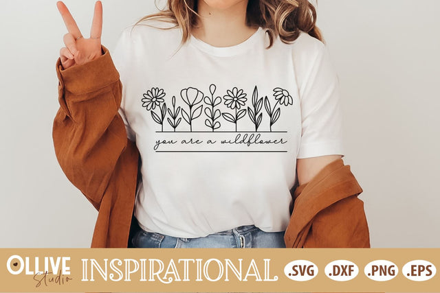 You Are A Wildflower SVG SVG Ollive Studio 