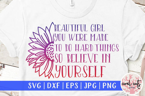 You are beautiful for you are fearfully & wonderfully made SVG CoralCutsSVG 
