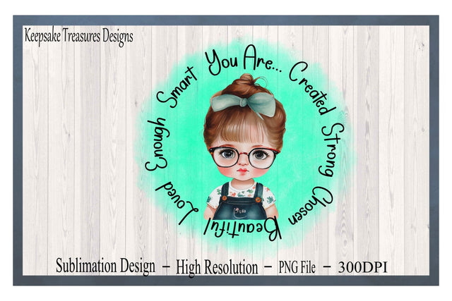 You Are Created Empowerment Design, Sublimation PNG, Watercolor Background, Digital Download, Sublimation Printing Sublimation Keepsake Treasures Designs LLC. 