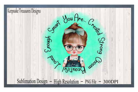 You Are Created Empowerment Design, Sublimation PNG, Watercolor Background, Digital Download, Sublimation Printing Sublimation Keepsake Treasures Designs LLC. 