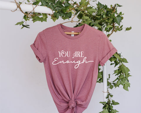 You Are Enough SVG, Mental Health Awareness svg, Positive SVG, Self care svg, Mental Health Svg, Self love svg, Motivational svg, png dxf SVG Fauz 
