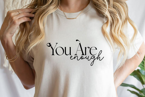 You are enough SVG, Mental Health SVG, Self Love SVG TonisArtStudio 