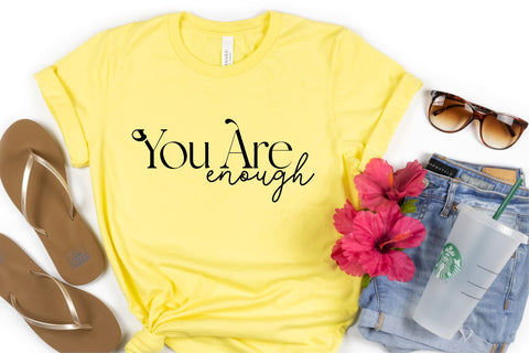 You are enough SVG, Mental Health SVG, Self Love SVG TonisArtStudio 