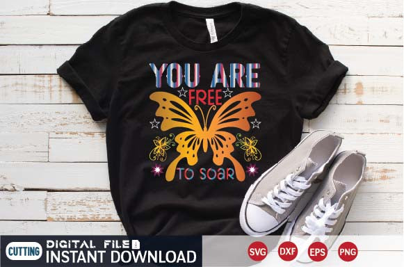 you are free to soar t-shirt SVG designer krishna 