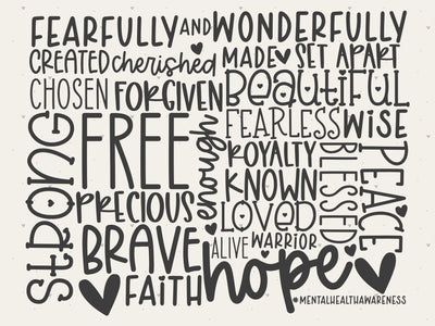 You Are Known, Loved, Chosen, Enough SVG SVG Toteally Creations 