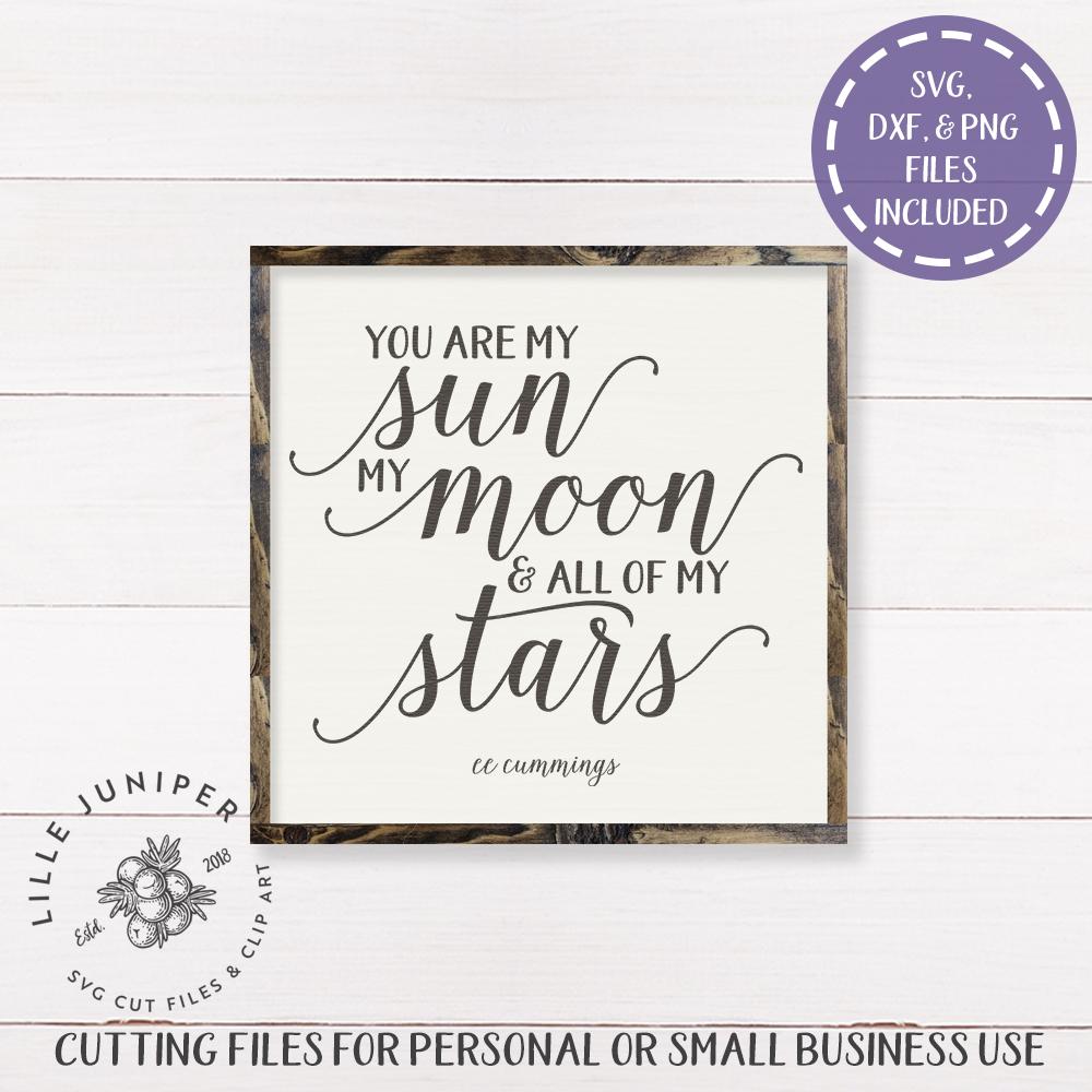 You Are My Sun SVG | Home SVG | Rustic Sign Design - So Fontsy