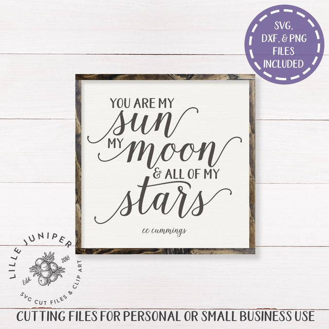You Are My Sun SVG | Home SVG | Rustic Sign Design SVG LilleJuniper 