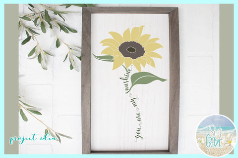 You Are My Sunshine Sunflower SVG SVG Harbor Grace Designs 