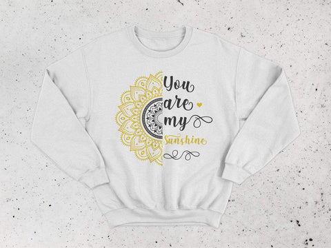 You are my sunshine, Sunshine svg, Sunflower svg, Sunflower clipart, Mandala svg, Flower svg, fun svg, floral svg, You are my sunshine svg SVG CutLeafSvg 