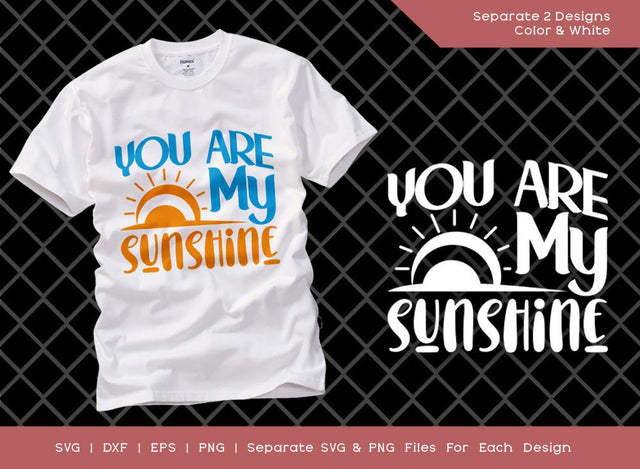 You Are My Sunshine SVG Cut File | My Sunshine Svg | Sunshine Svg | Summer Svg | T-shirt Design SVG ETC Craft 