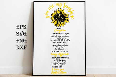 You are my sunshine svg , Sunflower svg, sunshine svg SVG Paper Switch 