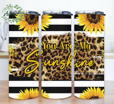 You Are My Sunshine Tumbler Design, Sunshine 20oz Skinny Tumbler, Sunflower Tumbler Png, Leopard Tumbler Wrap, Sunshine Tumbler Template, Digital Download Sublimation AdriOP 